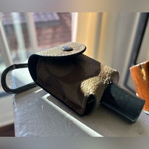 Coach Hand Sanitizer Holder In Signature Canvas